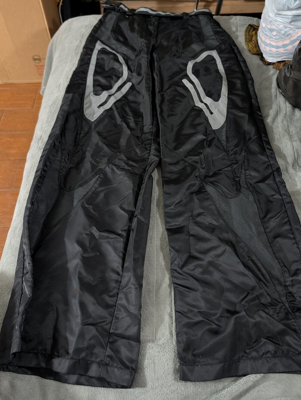 Dolls Kill Poster Grl "Future Couture" Wide Leg Flare Reflective Pants Size S